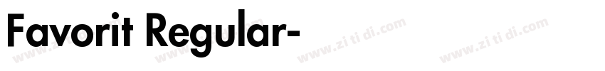 Favorit Regular字体转换
